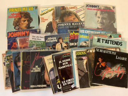 Johnny Hallyday, 33 vinyles 45 T