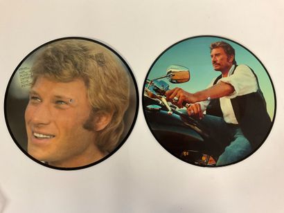 Johnny Hallyday, 2 pictures disc album 33...
