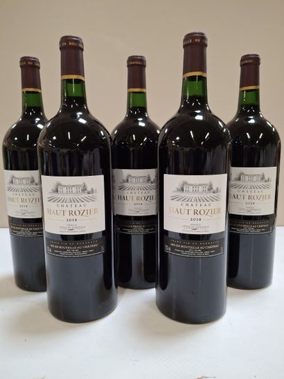 5 Magnums 150cl Château Haut Rozier 2018...