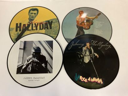 Johnny Hallyday, 4 pictures disc album 33...