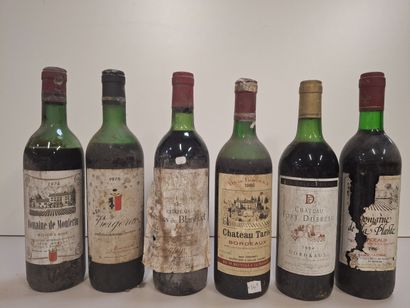 6 Bouteille de Bordeaux en l’état Comme vue...