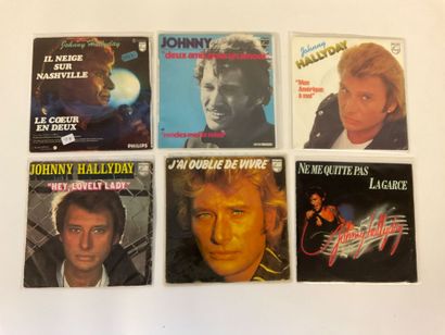 Johnny Hallyday, 33 vinyles 45 T