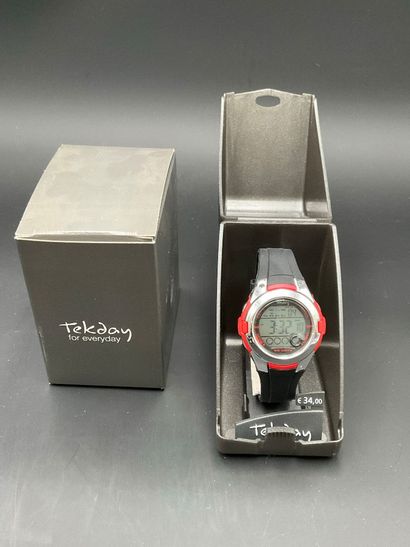 TEKDAY, montre quartz digital, bracelet et...