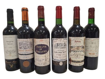Lots de 6 bouteilles: 
1 Château Floréal...