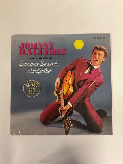 Johnny Hallyday, Maxy 45T, disque jaune,...