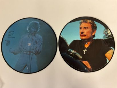 Johnny Hallyday, 2 pictures disc album 33...