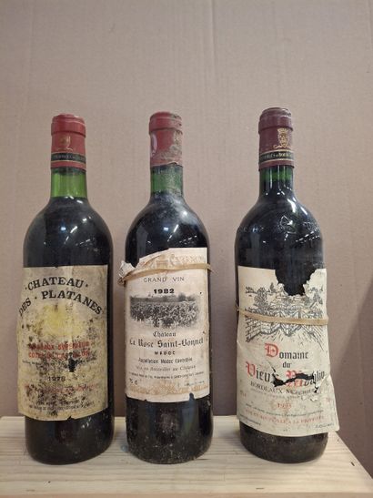 Set of 3 bottles:
1 Château des Platanes...