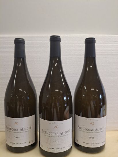 3 Magnums 150cl Bourgogne Aligoté 2018 André...
