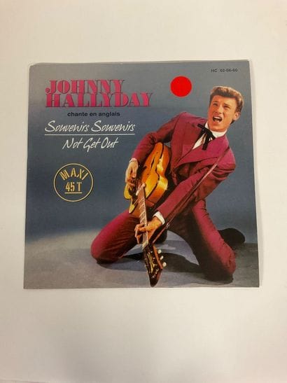 Johnny Hallyday, Maxy 45T, disque rouge,...