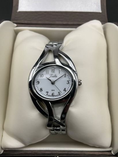 JOALIA, montre femme, bracelet acier, cadran...