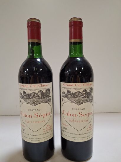 2 Château Calon Ségur 1987 Grand cru Classé...