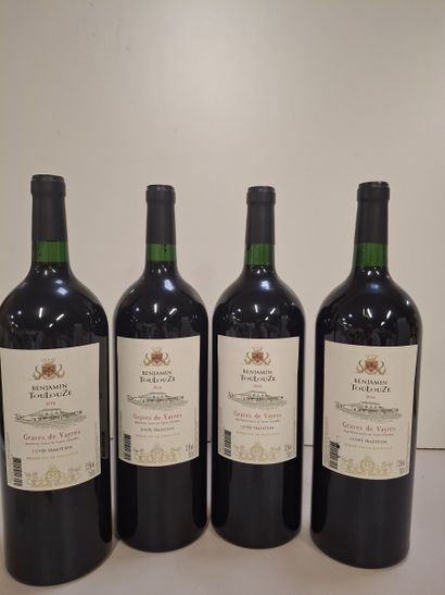4 Magnums 150cl Graves de Veyres 2016 La...