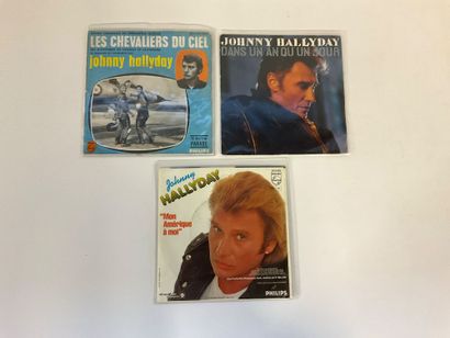Johnny Hallyday, 33 vinyles 45 T