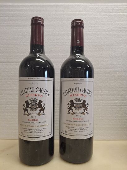 2 Pauillac 2013 Château Gaidin La Réserve...