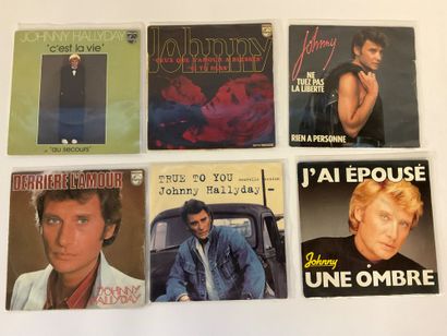 Johnny Hallyday, 33 vinyles 45 T