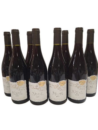 8 Bouteilles de Réginé, Grand cru du Beaujolais,...