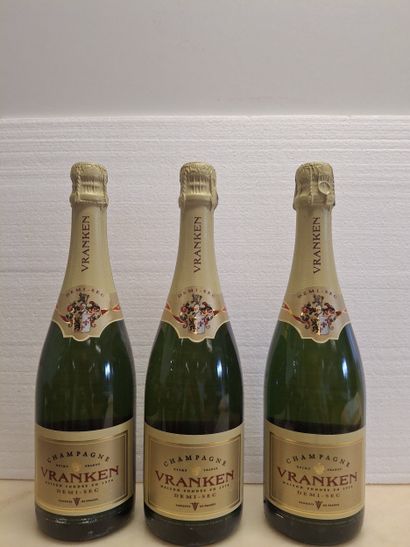 3 Champagne Vranken Demi-sec 2013 contre...