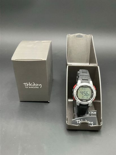 TEKDAY, montre quartz digital, bracelet et...