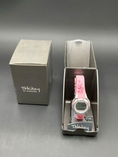 TEKDAY, montre quartz digital, bracelet et...