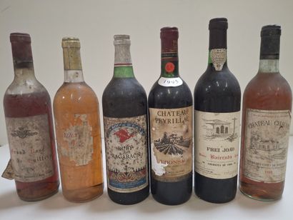 6 Old bottles as shown.