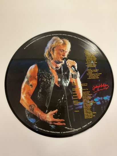 Johnny Hallyday, 4 pictures disc, albums...