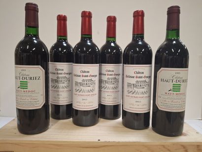 Set of 6 bottles:
4 bottles Château Bellevue...