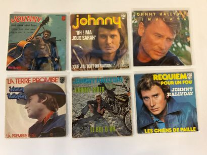 Johnny Hallyday, 33 vinyles 45 T