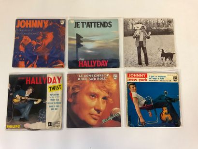 Johnny Hallyday, 33 vinyles 45 T