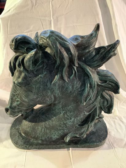 Very large and beautiful cast-iron horse...