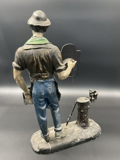Artisan colporteur d’horloge, vers 1900,...