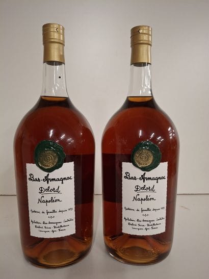 2 jars (250 cl) Bas Armagnac Napoléon 40%...