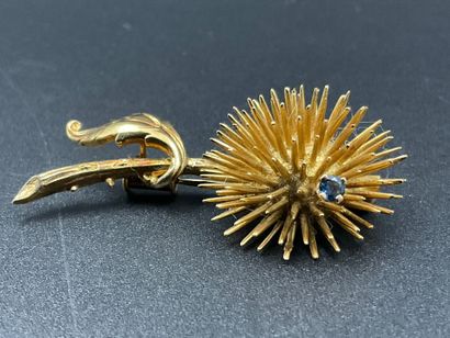 Broche en or jaune 750 millièmes ornée d’une...