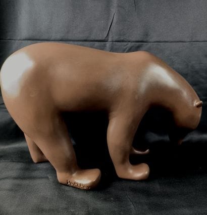 François POMPON (1855/1933). Ours brun, dit...