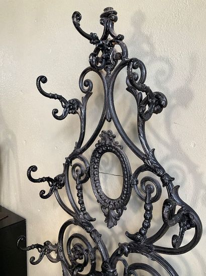 Large art nouveau steel coat rack. 
Umbrella...