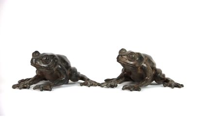 Pair of bronzes stamped by Pierre CHENET...