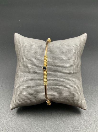 Bracelet rigide en or jaune 750 millièmes...