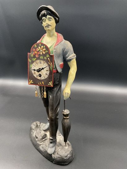 Colporteur d’horloge, vers 1900, environ...