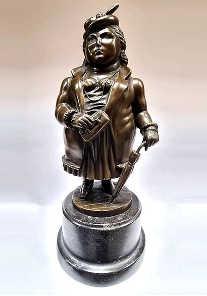 After Fernando BOTERO (1932/2023). Lady with...