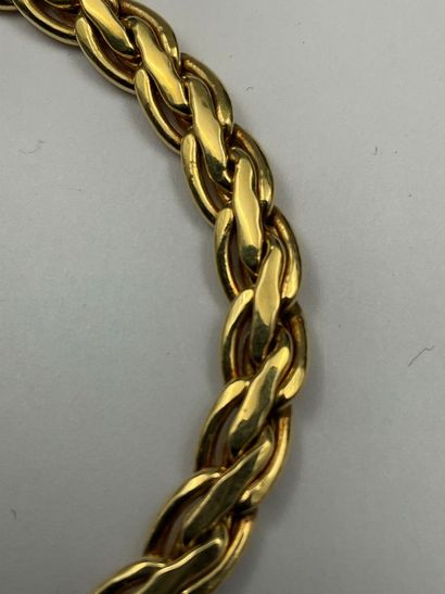 Bracelet en or jaune 750 millièmes, poids...