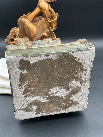 Statuette of Pierrot playing the guitar....