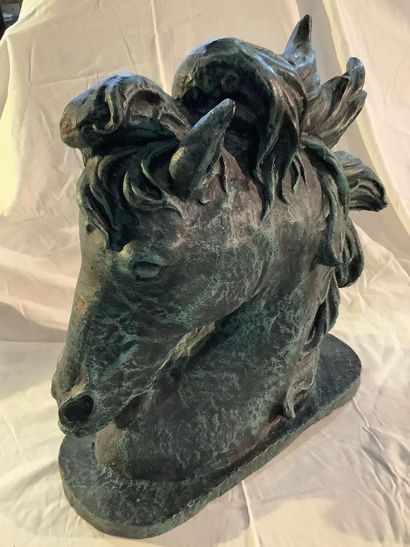 Very large and beautiful cast-iron horse...