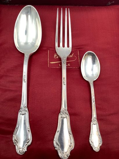 Argent, belle ménagère 36 pièces en argent...