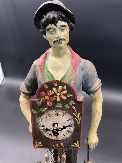 Colporteur d’horloge, vers 1900, environ...