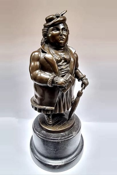 After Fernando BOTERO (1932/2023). Lady with...