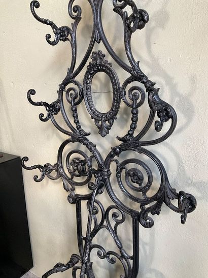 Large art nouveau steel coat rack. 
Umbrella...