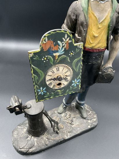 Artisan colporteur d’horloge, vers 1900,...