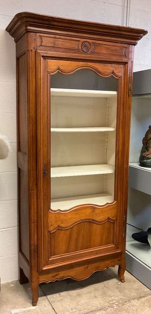 A walnut armoire. Louis XV/Louis XVI style....