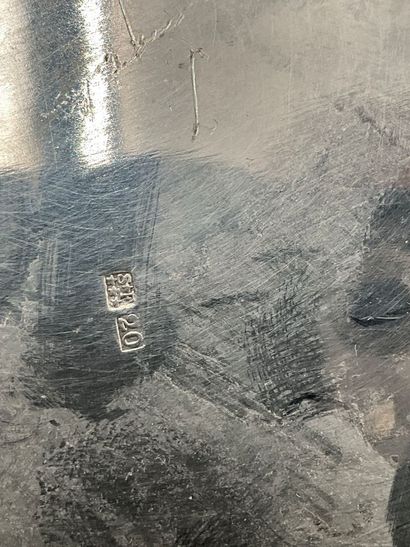Métal argenté. Un beau service à café, art...