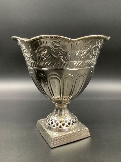 Set of 2 Orientalist silver-plated metal...