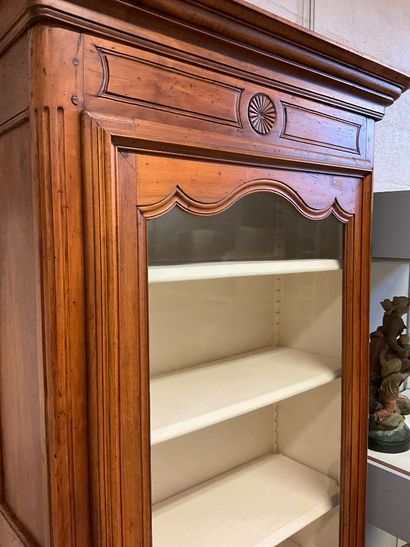 A walnut armoire. Louis XV/Louis XVI style....
